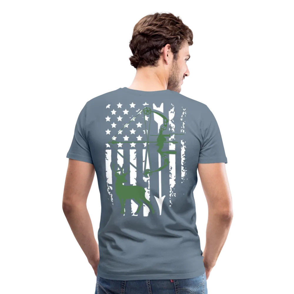 Bow Hunting Flag Men's Premium T-Shirt (KS1021)