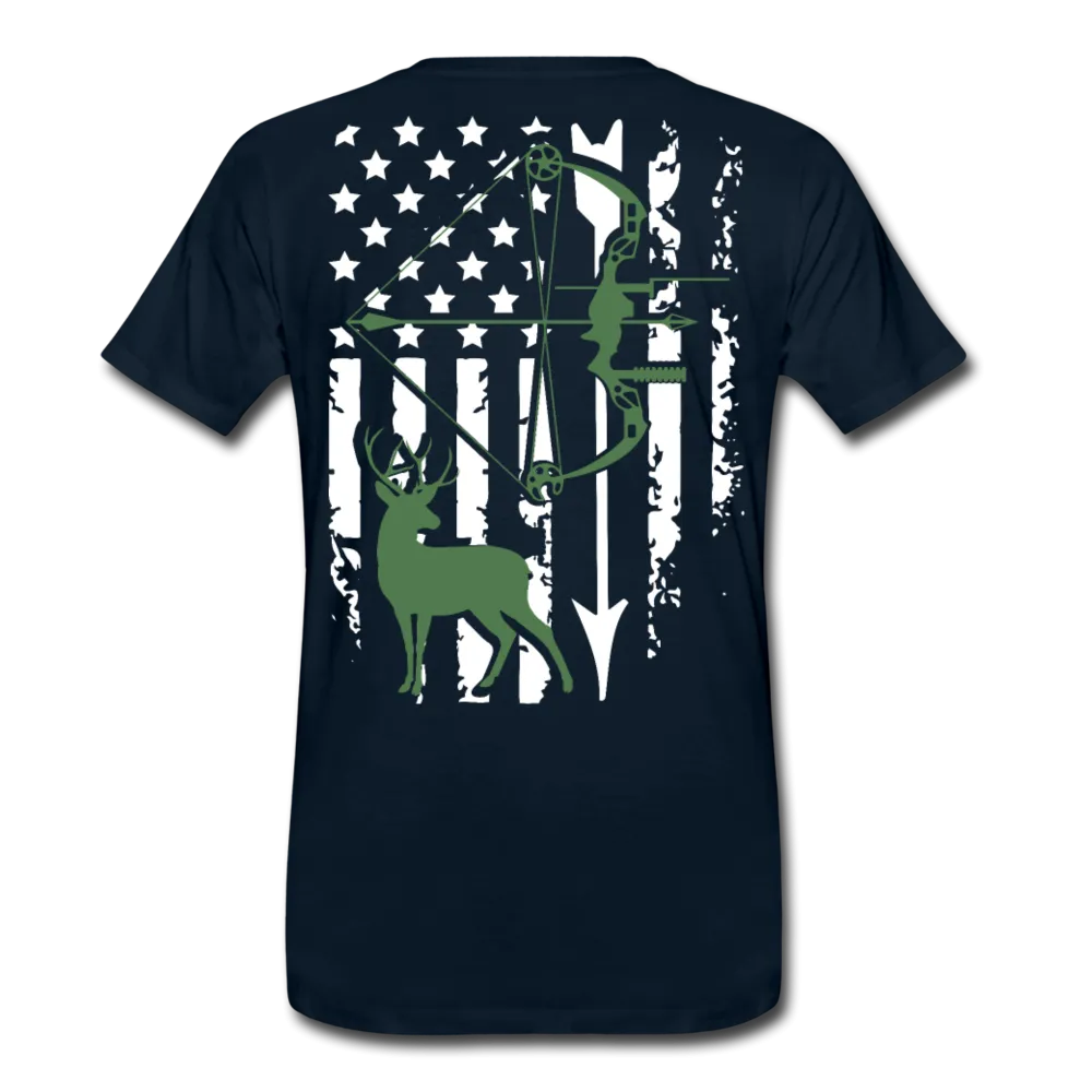 Bow Hunting Flag Men's Premium T-Shirt (KS1021)