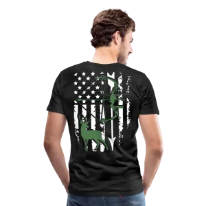 Bow Hunting Flag Men's Premium T-Shirt (KS1021)