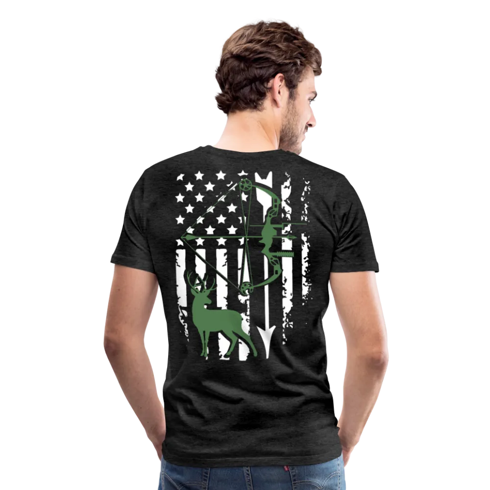 Bow Hunting Flag Men's Premium T-Shirt (KS1021)