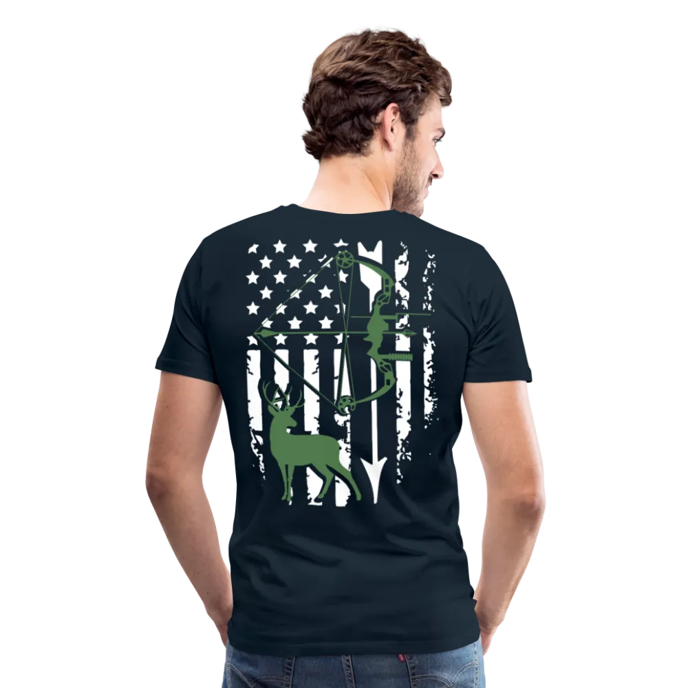 Bow Hunting Flag Men's Premium T-Shirt (KS1021)