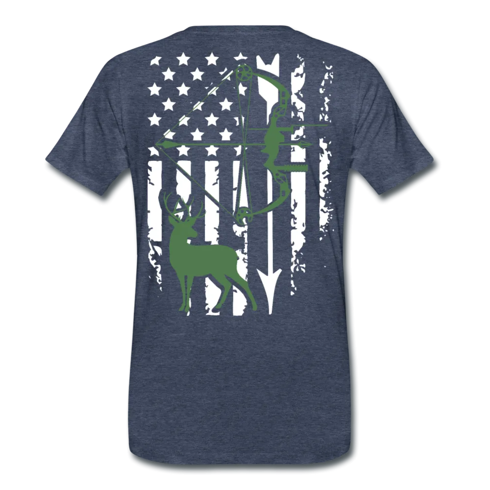 Bow Hunting Flag Men's Premium T-Shirt (KS1021)