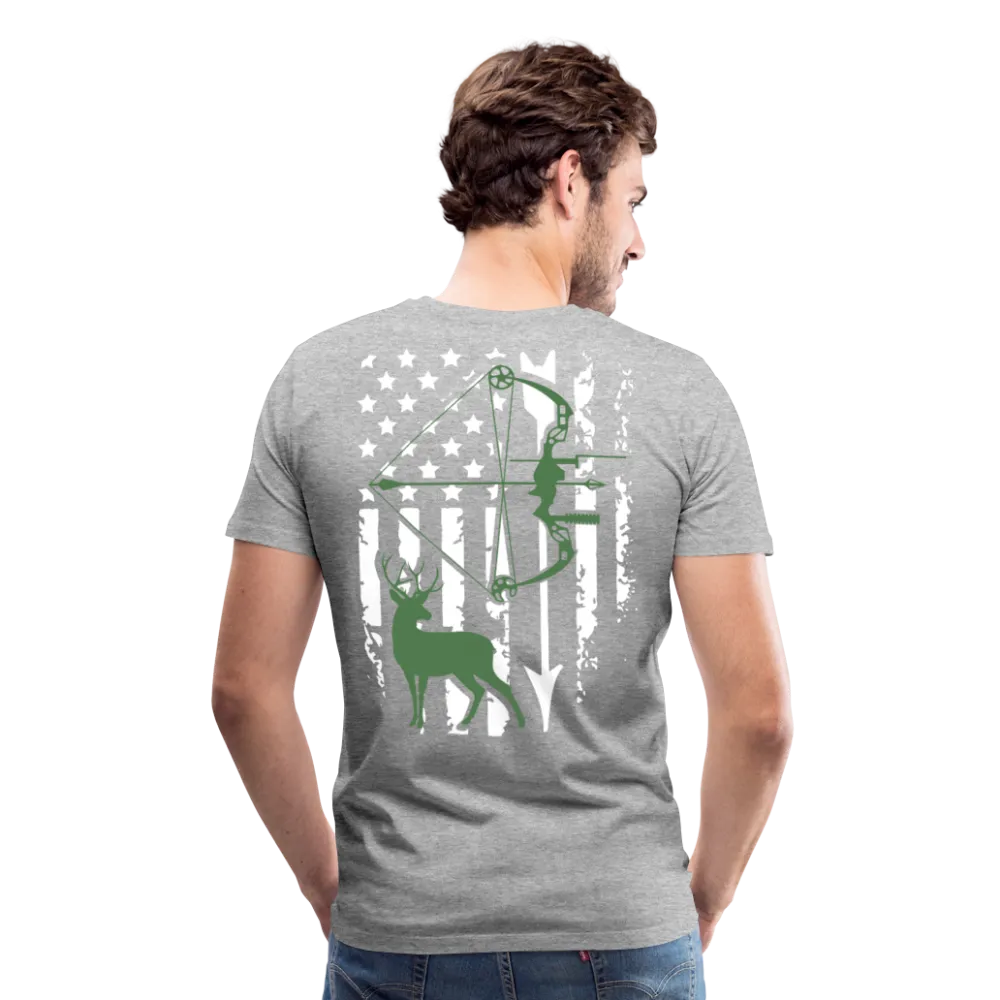 Bow Hunting Flag Men's Premium T-Shirt (KS1021)
