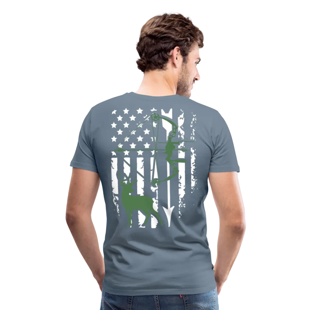 Bow Hunting Flag Men's Premium T-Shirt (KS1021)