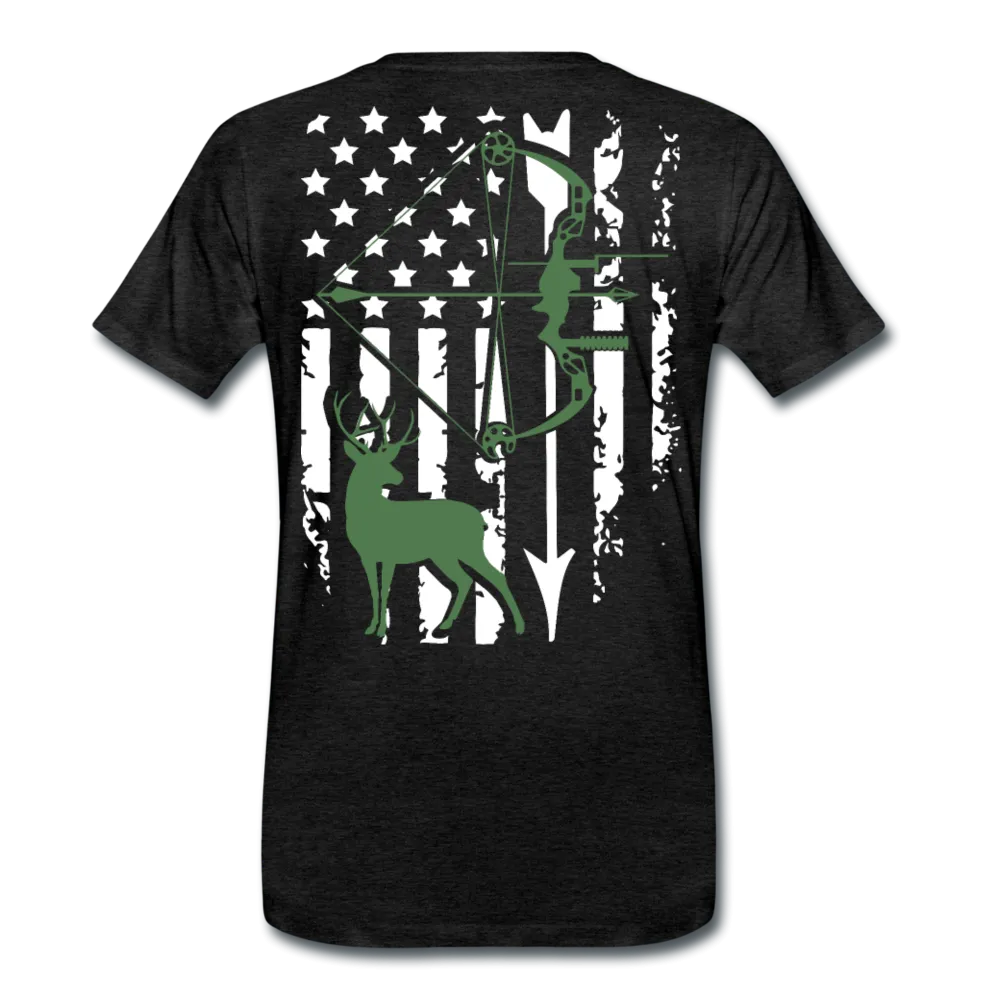Bow Hunting Flag Men's Premium T-Shirt (KS1021)