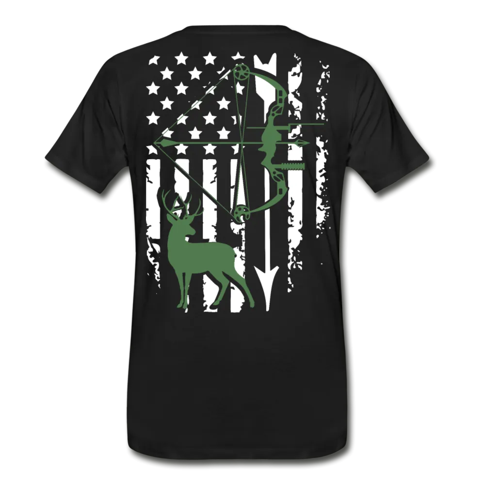 Bow Hunting Flag Men's Premium T-Shirt (KS1021)