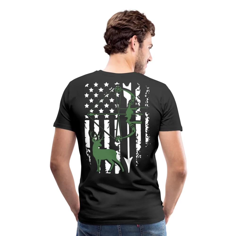 Bow Hunting Flag Men's Premium T-Shirt (KS1021)