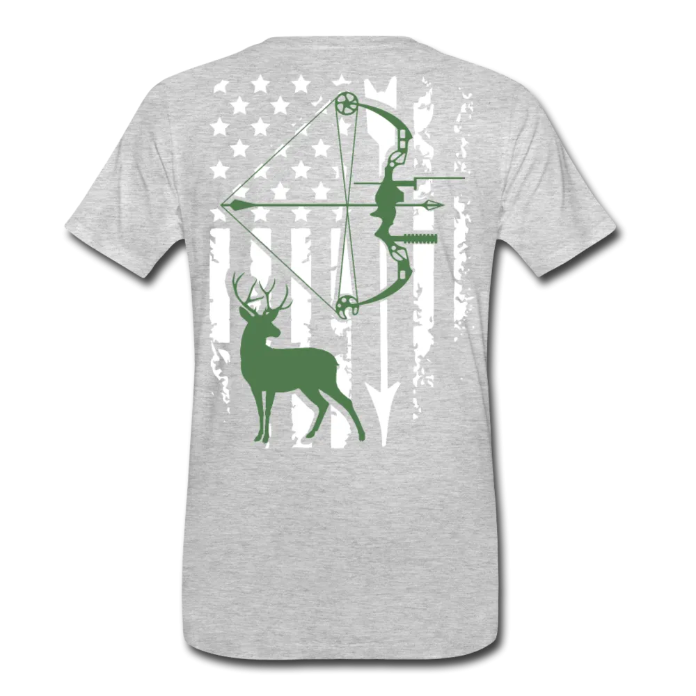 Bow Hunting Flag Men's Premium T-Shirt (KS1021)