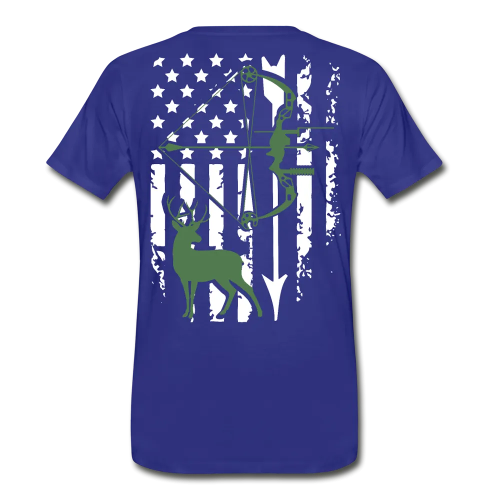 Bow Hunting Flag Men's Premium T-Shirt (KS1021)