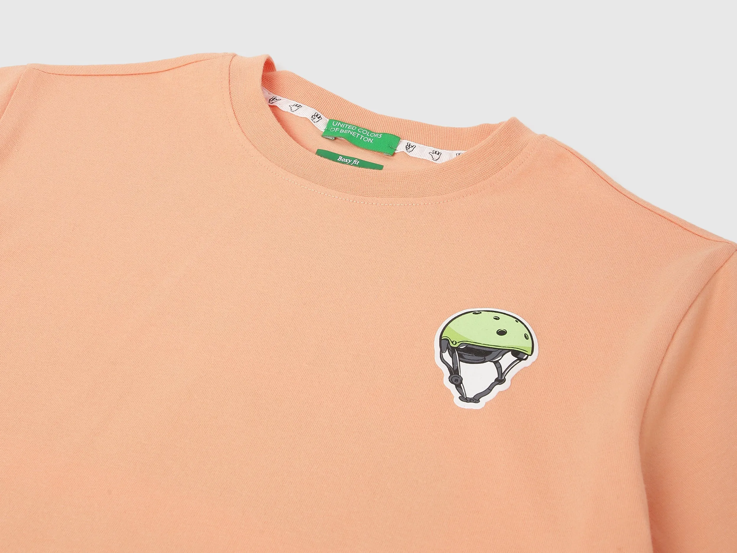 Boxy Fit Round Neck Printed T-shirts