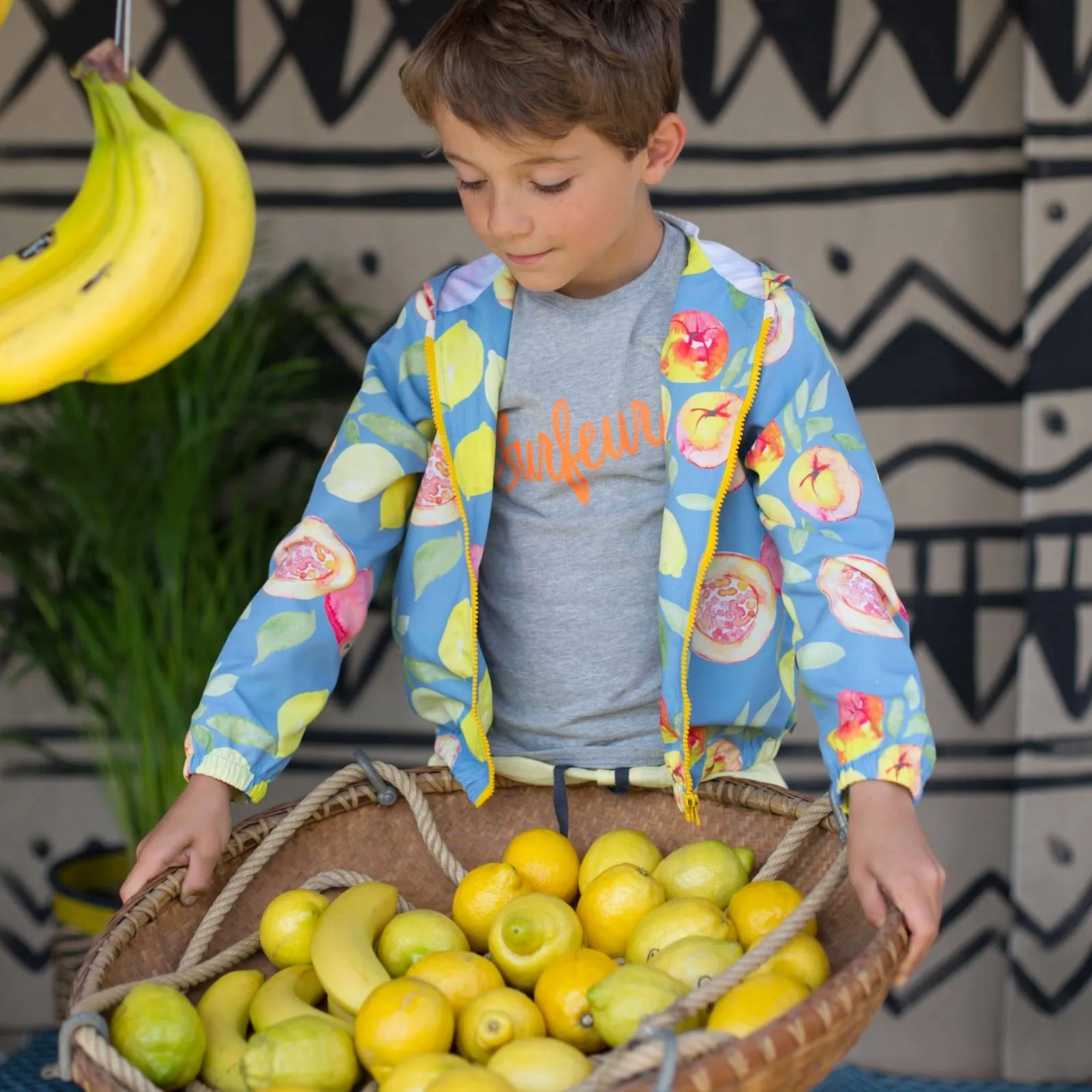 Boys Grey Perceval 'Surfeur' T Shirt