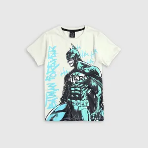 Boys Pure Cotton "Batman" Graphic T-Shirt