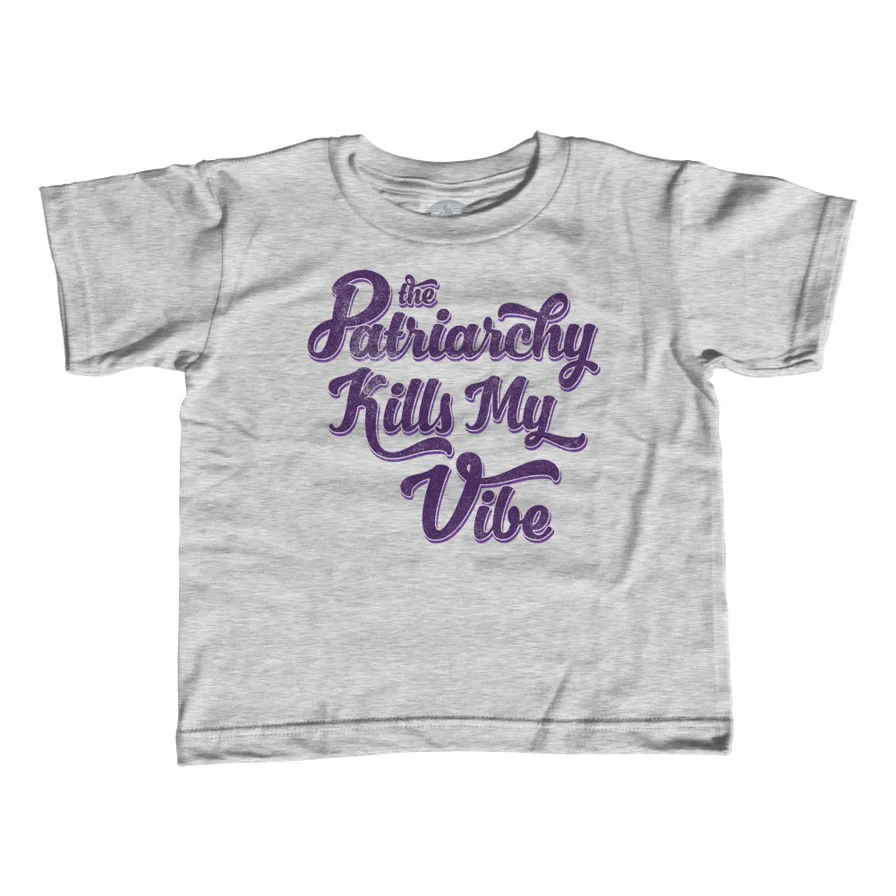 Boy's The Patriarchy Kills My Vibe Feminist T-Shirt - Feminism