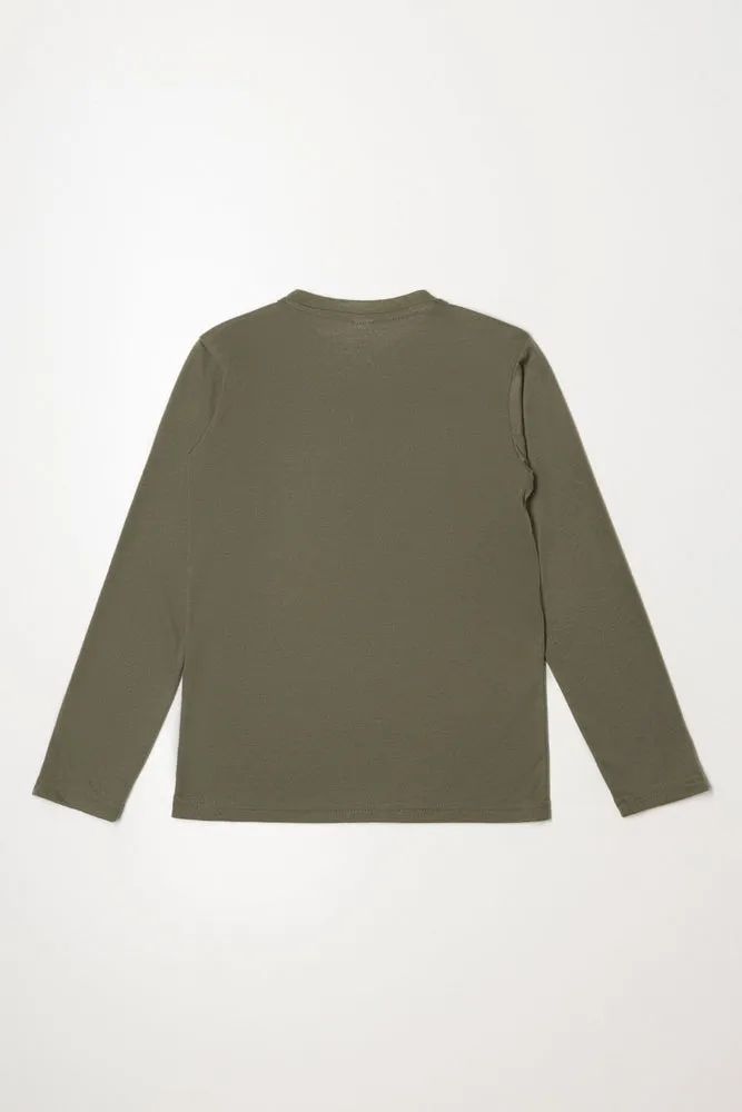 Brooklyn Long Sleeve T-Shirt Green