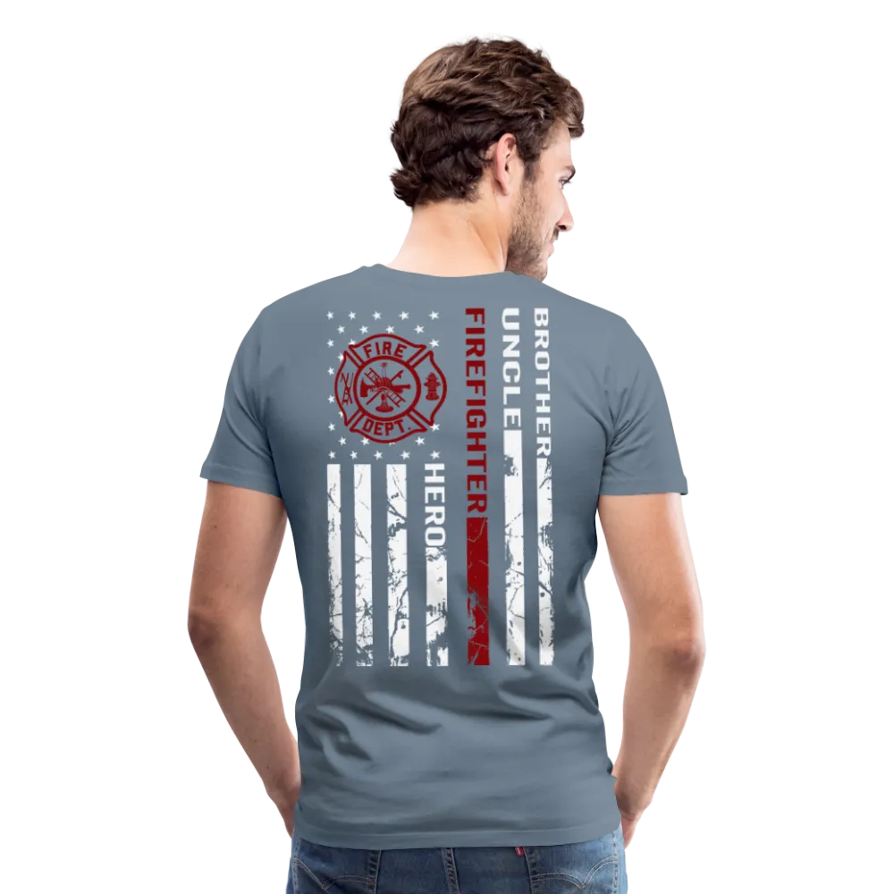 Brother Uncle Firefighter Uncle Men's Premium T-Shirt