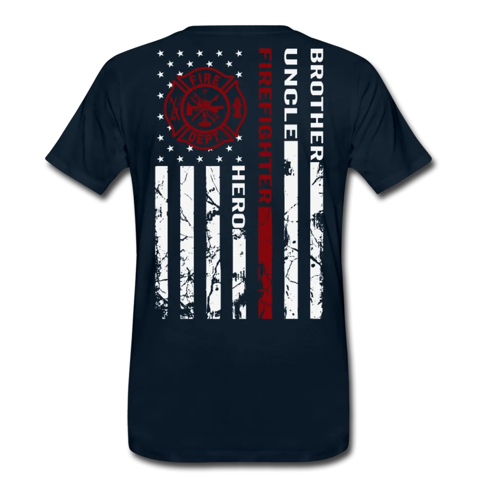 Brother Uncle Firefighter Uncle Men's Premium T-Shirt