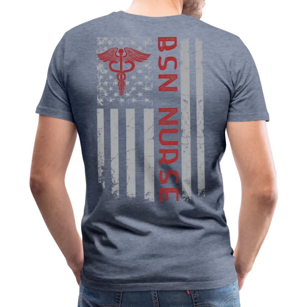 BSN Nurse Flag Men's Premium T-Shirt
