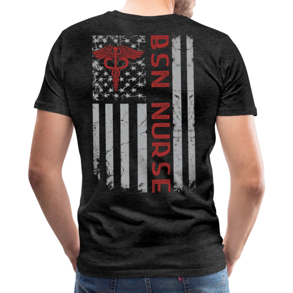 BSN Nurse Flag Men's Premium T-Shirt