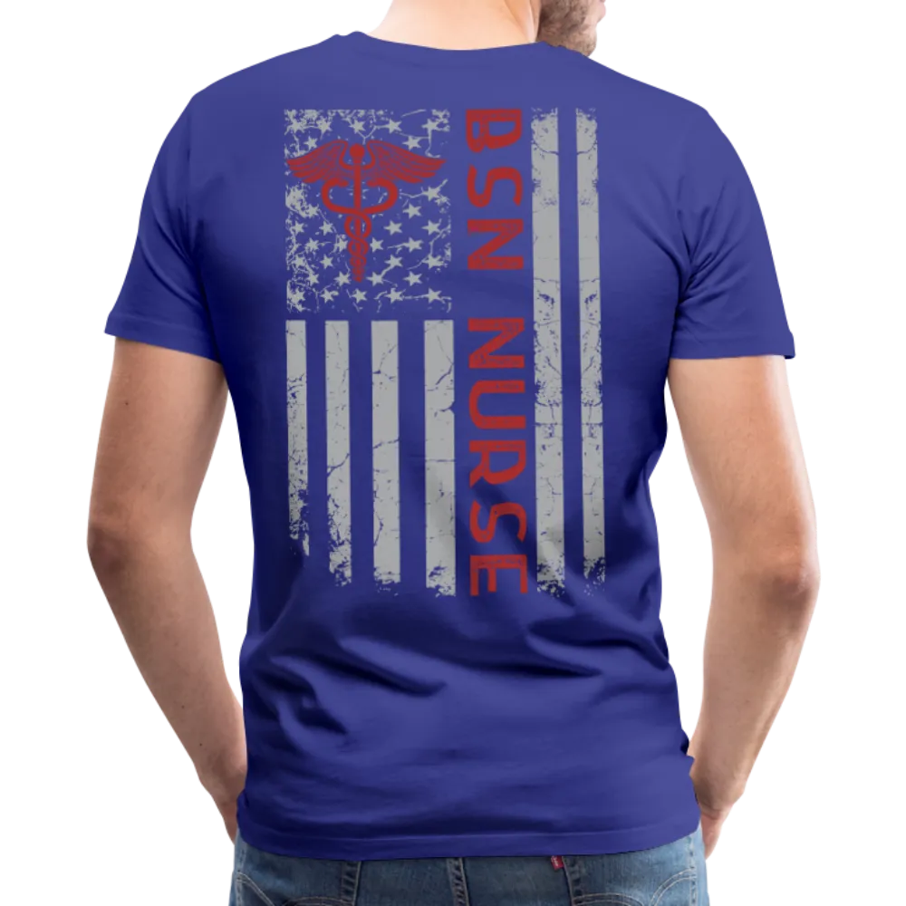 BSN Nurse Flag Men's Premium T-Shirt