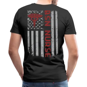 BSN Nurse Flag Men's Premium T-Shirt