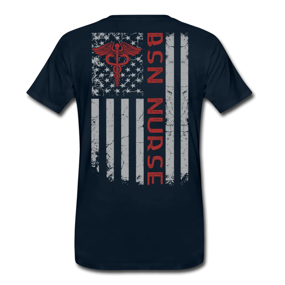 BSN Nurse Flag Men's Premium T-Shirt
