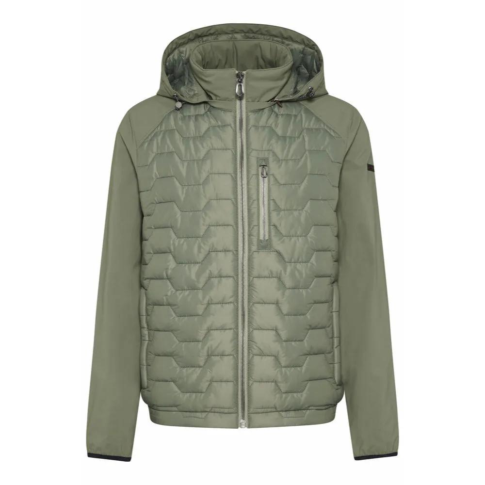 Bugatti Men's Bomber Jacket With Removable Hood