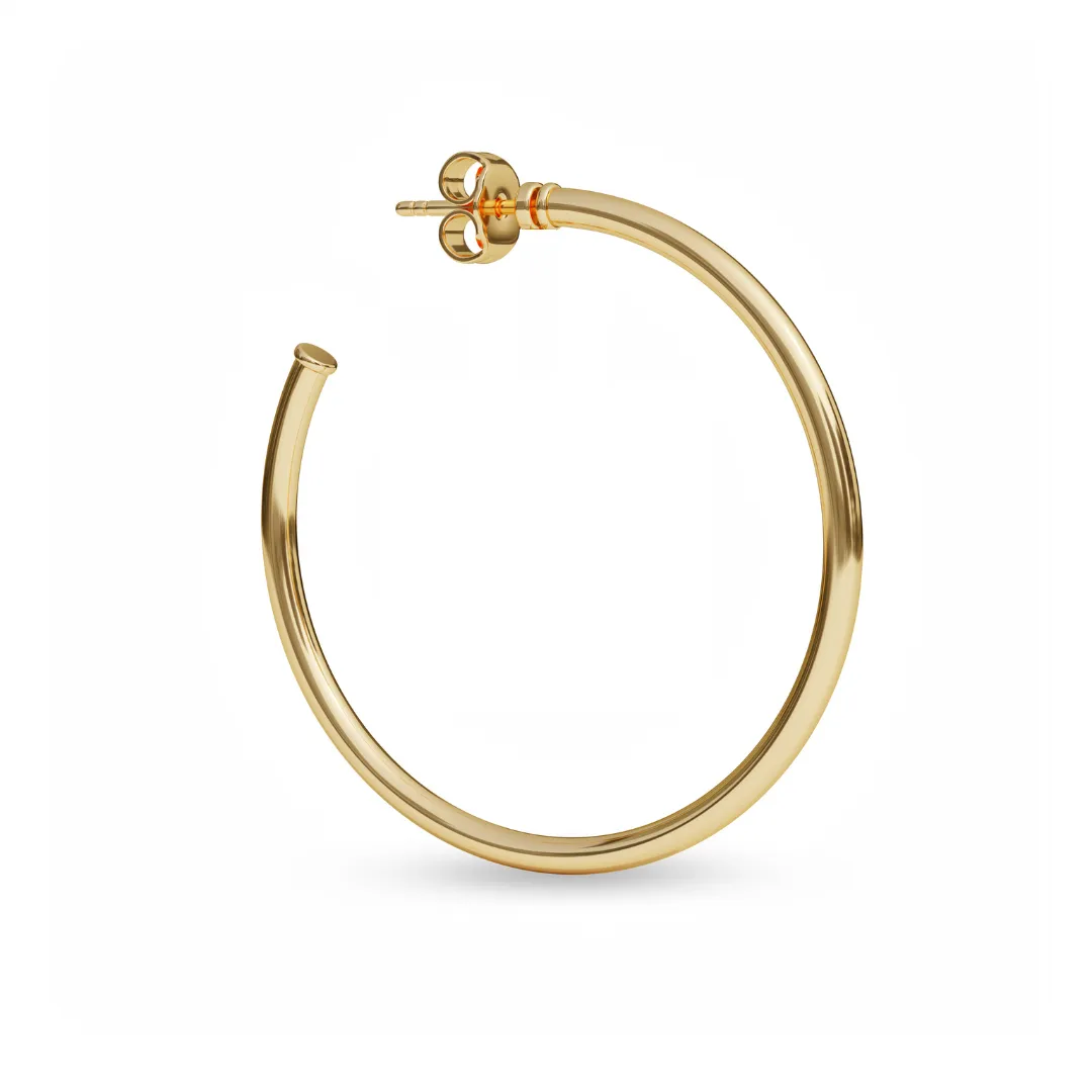 Buna Drop Hoop Earring - 14K Gold Plated | 2-IN-1 Jewelry
