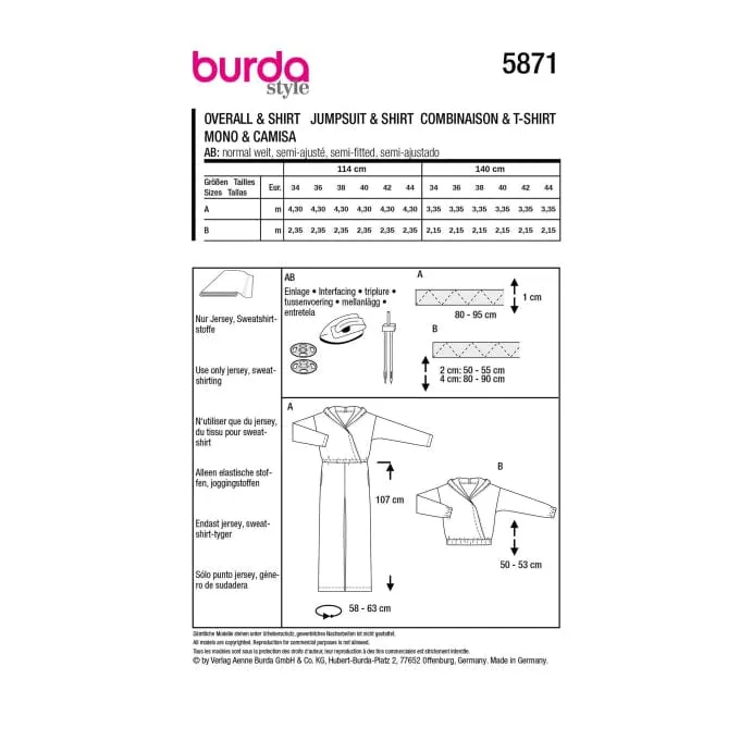Burda Pattern 5871