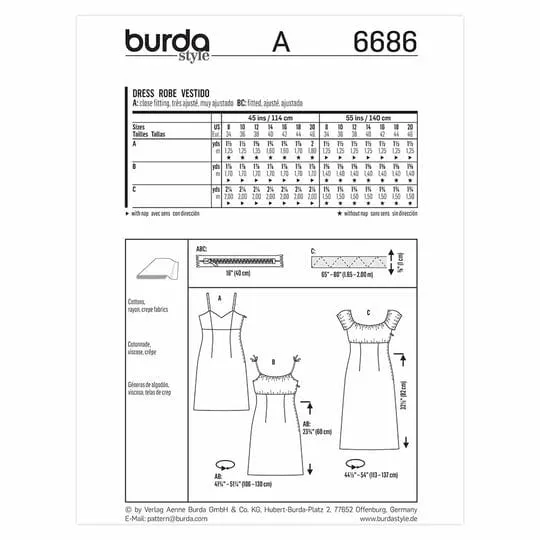 Burda Pattern 6686