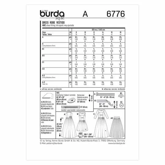 Burda Pattern 6776