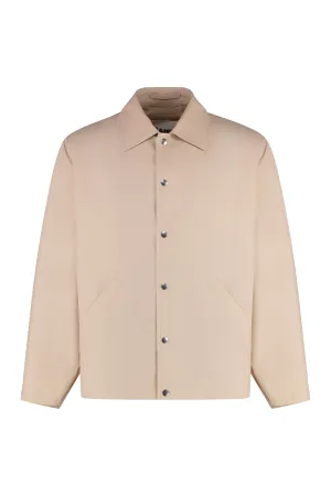 Button-front cotton jacket
