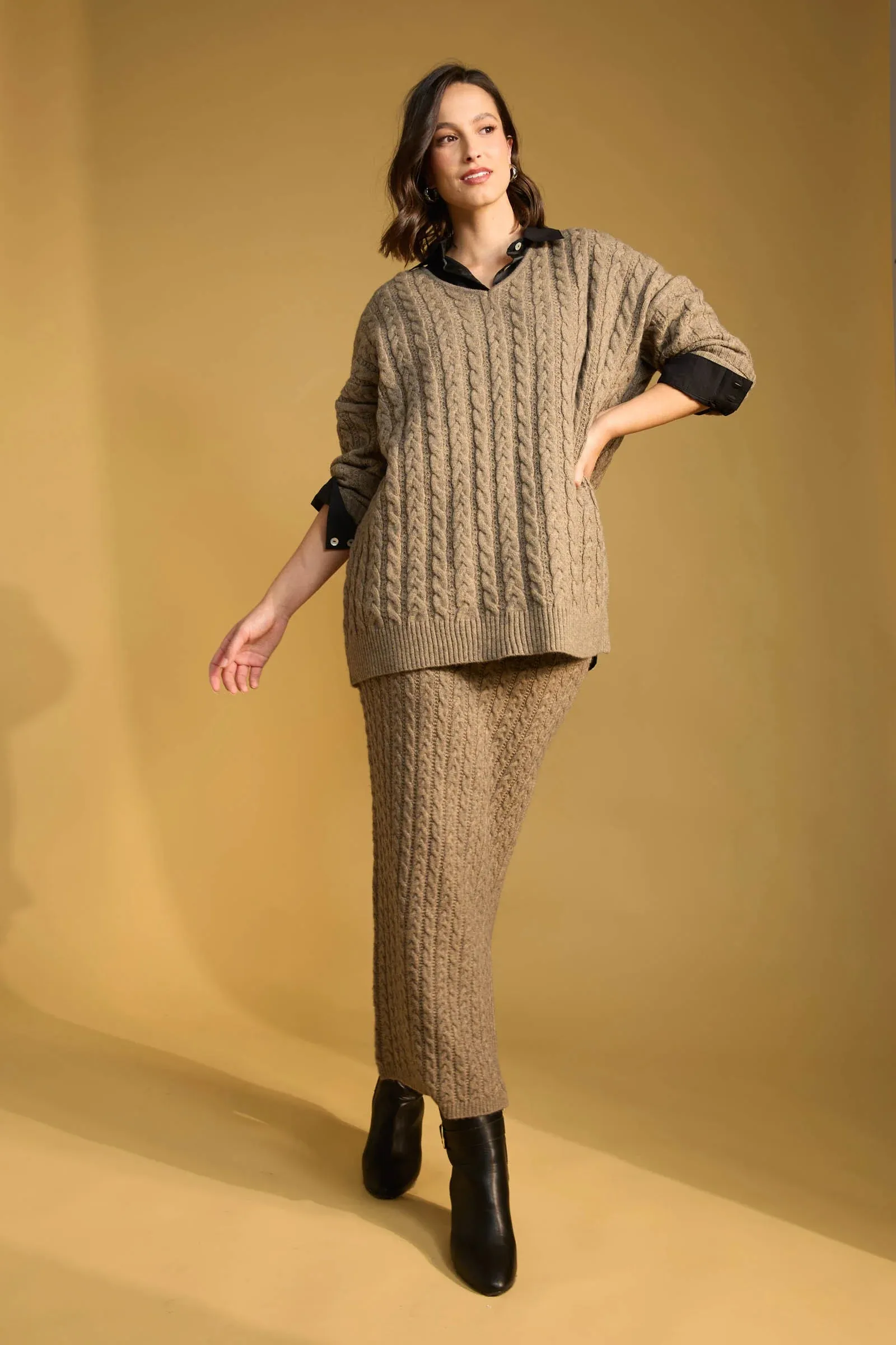 Cadiz Knit Skirt - Marle