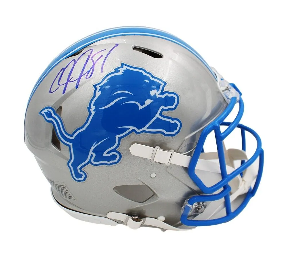 Calvin Johnson Signed Detroit Lions Speed Authentic 2024 NFL Helmet