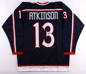 Cam Atkinson Signed Columbus Blue Jackets Jersey (Beckett COA)
