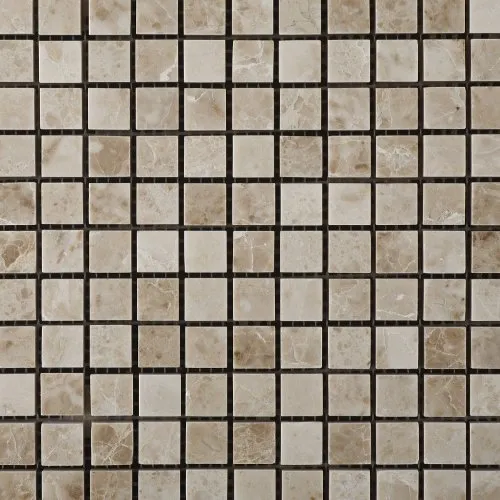 Cappuccino Marble 5/8 X 5/8 Polished Mosaic Tile Mesh - Lot of 50 sq. ft.