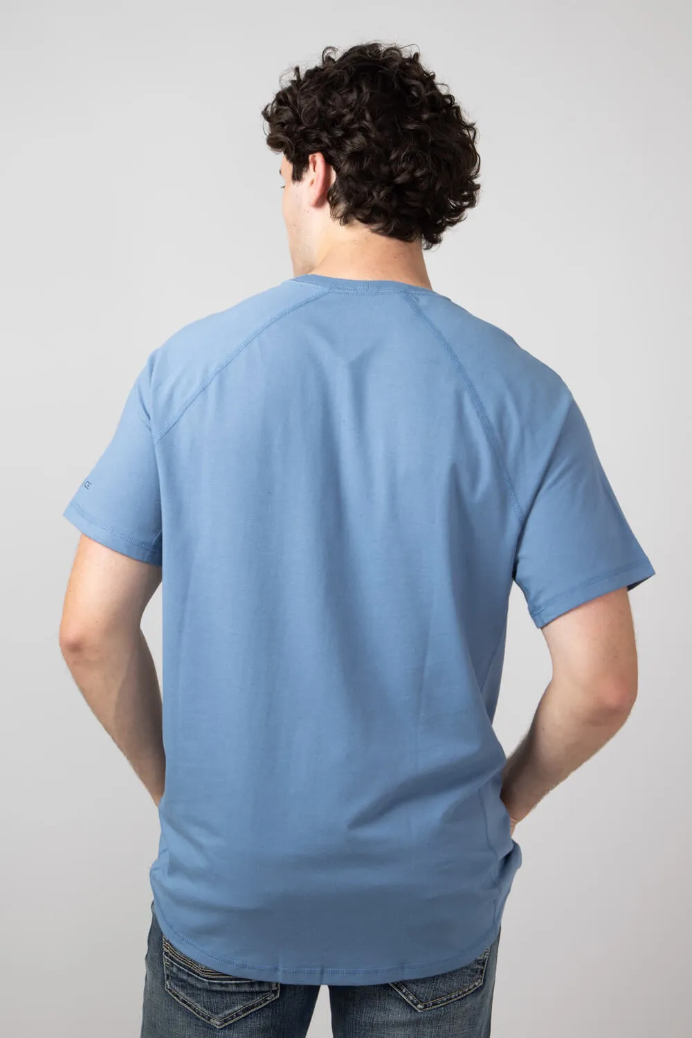 Carhartt Force Relaxed Fit Midweight Pocket T-Shirt for Men in Grey Blue | 106652-HG7-GRY