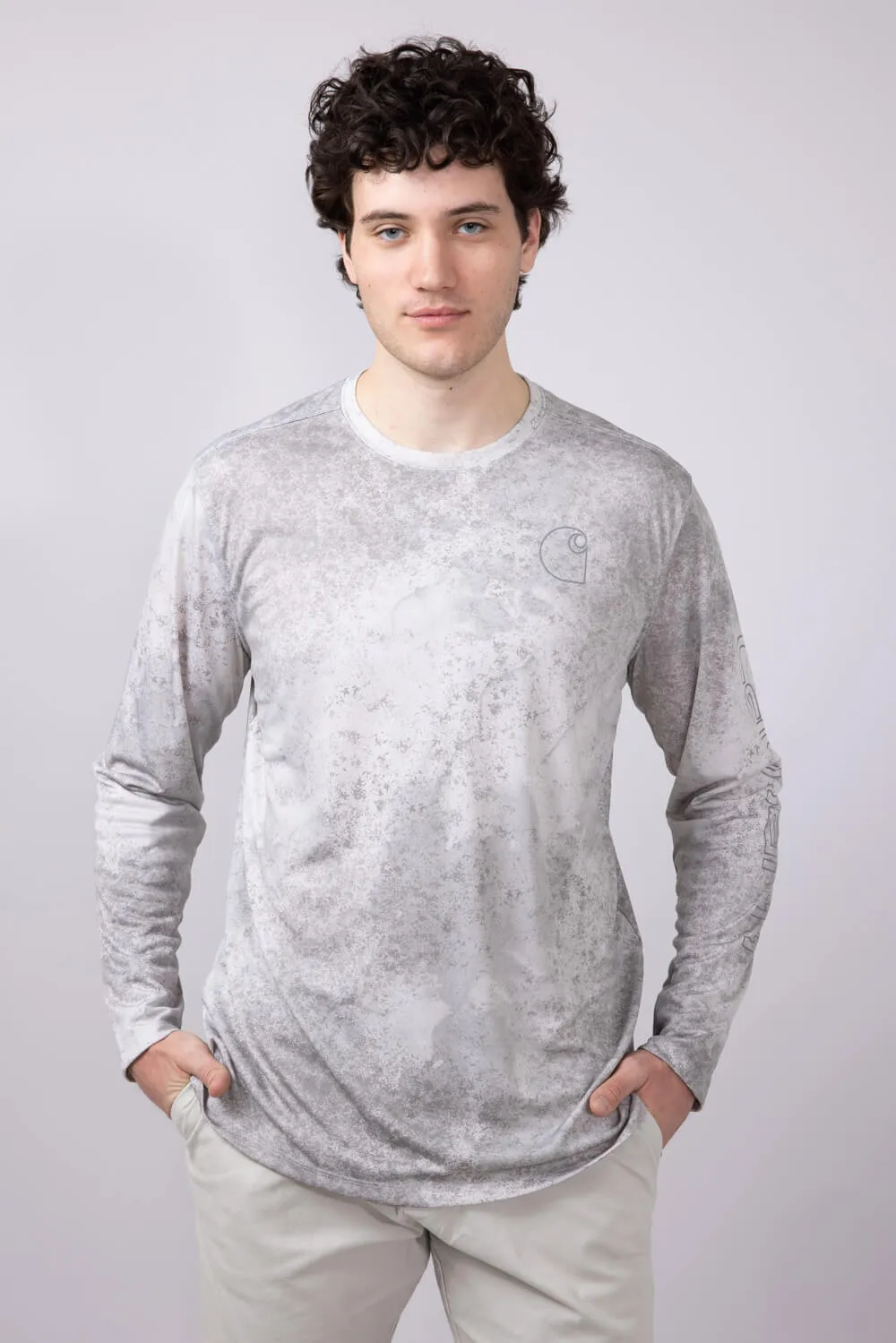 Carhartt Force Sun Defender Print T-Shirt for Men in Grey | 106779-EA0-LTGRY