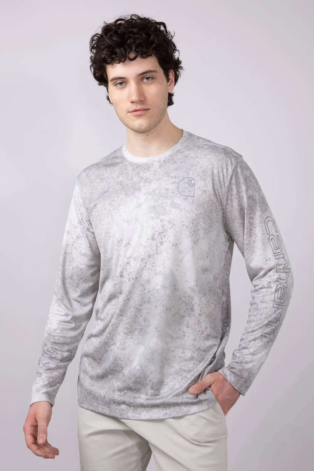 Carhartt Force Sun Defender Print T-Shirt for Men in Grey | 106779-EA0-LTGRY