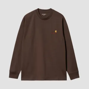 Carhartt WIP American Script Longsleeve T-Shirt Buckeye