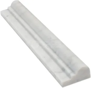 Carrara (Carrera) Bianco Polished 2"X12" Chair Rail Molding