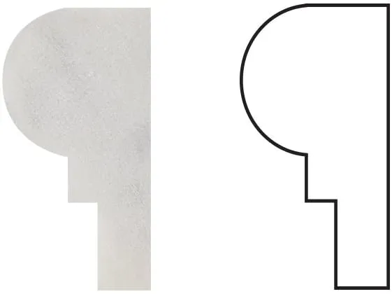 Carrara (Carrera) Bianco Polished 2"X12" Chair Rail Molding