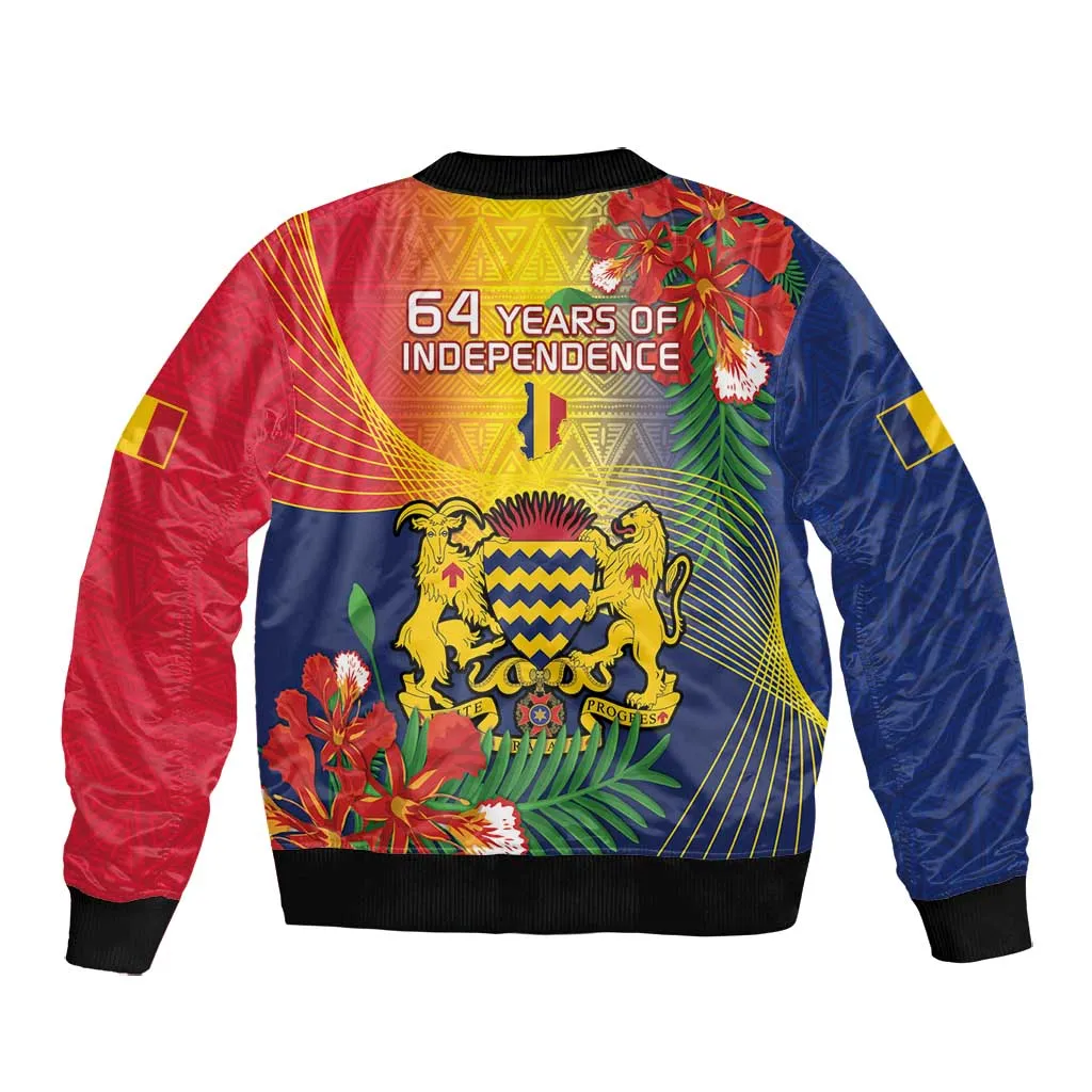 Chad Independence Day Bomber Jacket Happy 64 Years Of Independence LT14