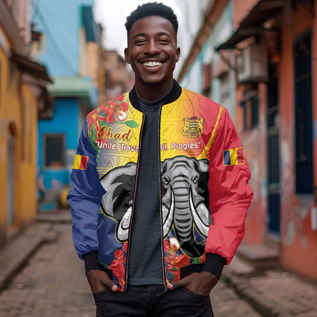 Chad Independence Day Bomber Jacket Happy 64 Years Of Independence LT14