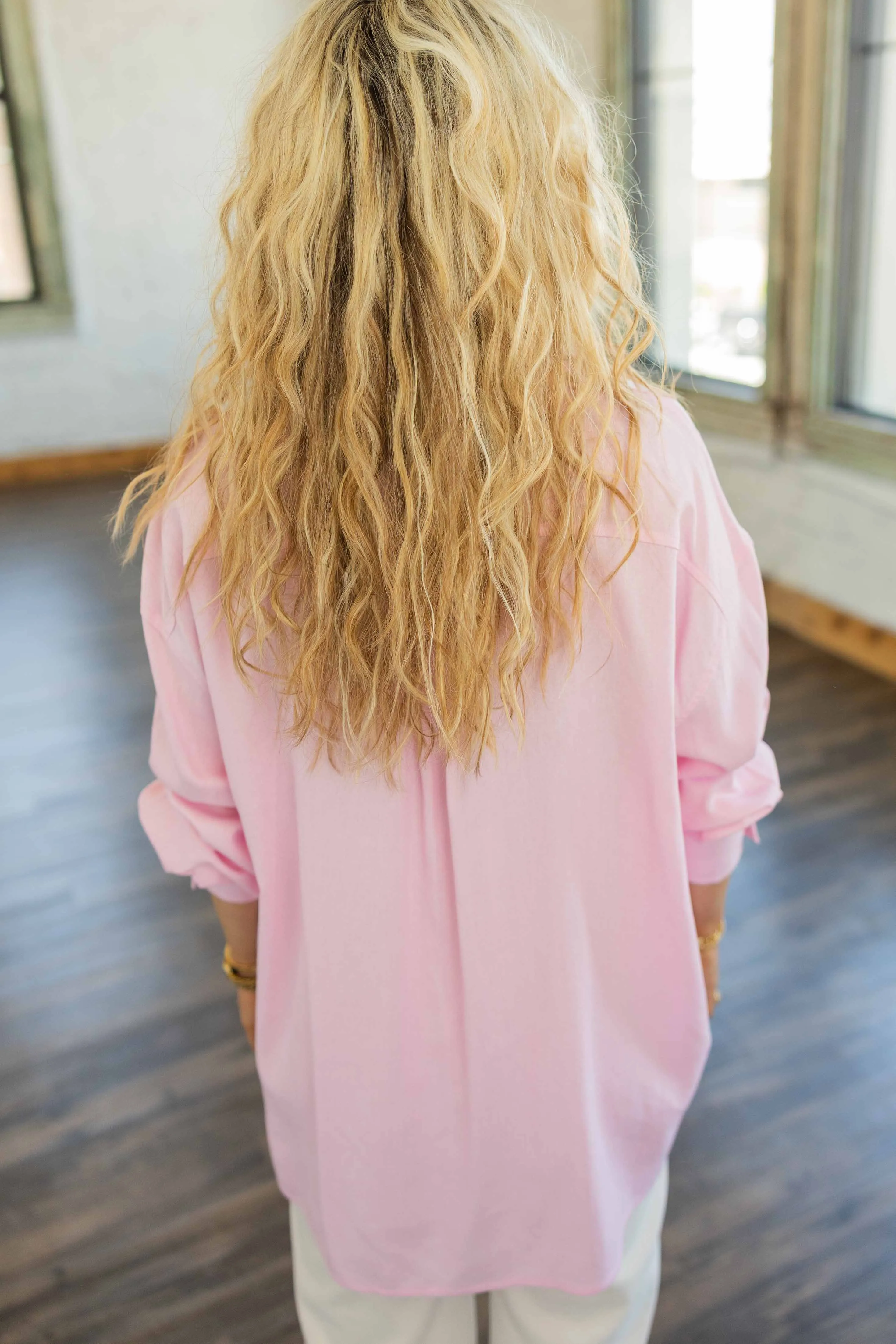 CHARLEIGH LONG SLEEVE BUTTON UP TOP