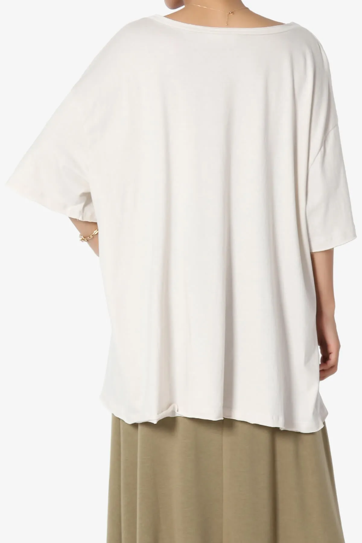 Charlie V Neck Pocket Boyfriend Tee PLUS