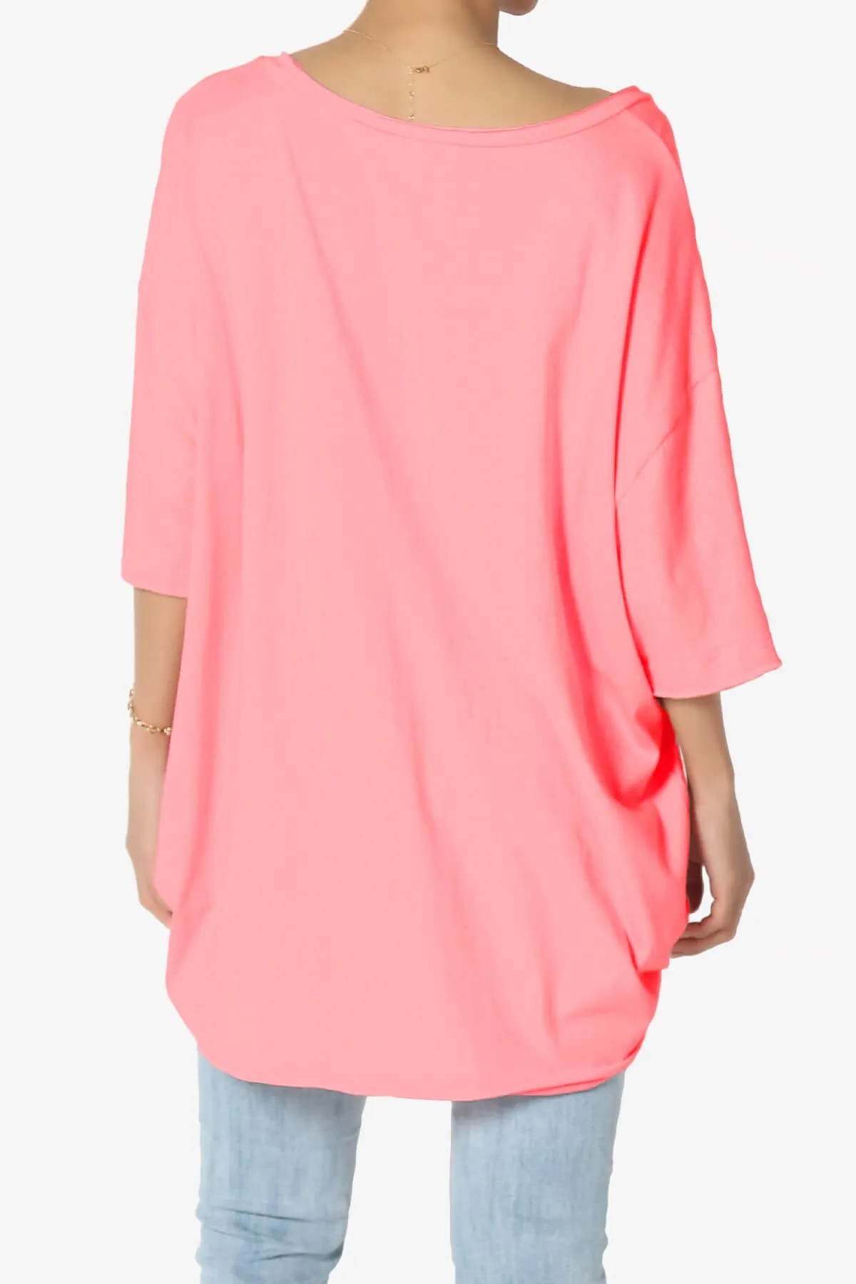 Charlie V Neck Pocket Boyfriend Tee PLUS