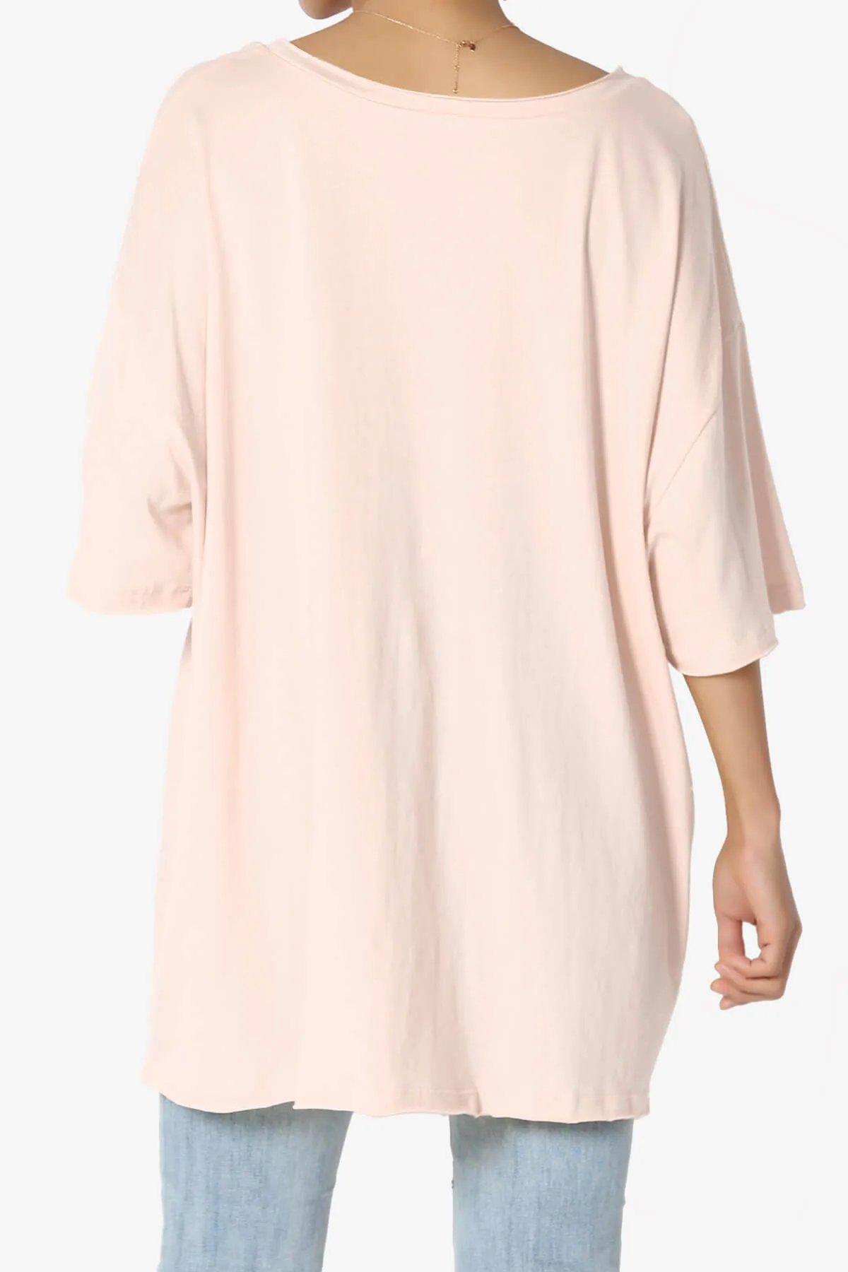 Charlie V Neck Pocket Boyfriend Tee PLUS