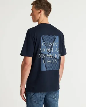 CHASIN | Ember Loose fit T-Shirt | E60 NAVY