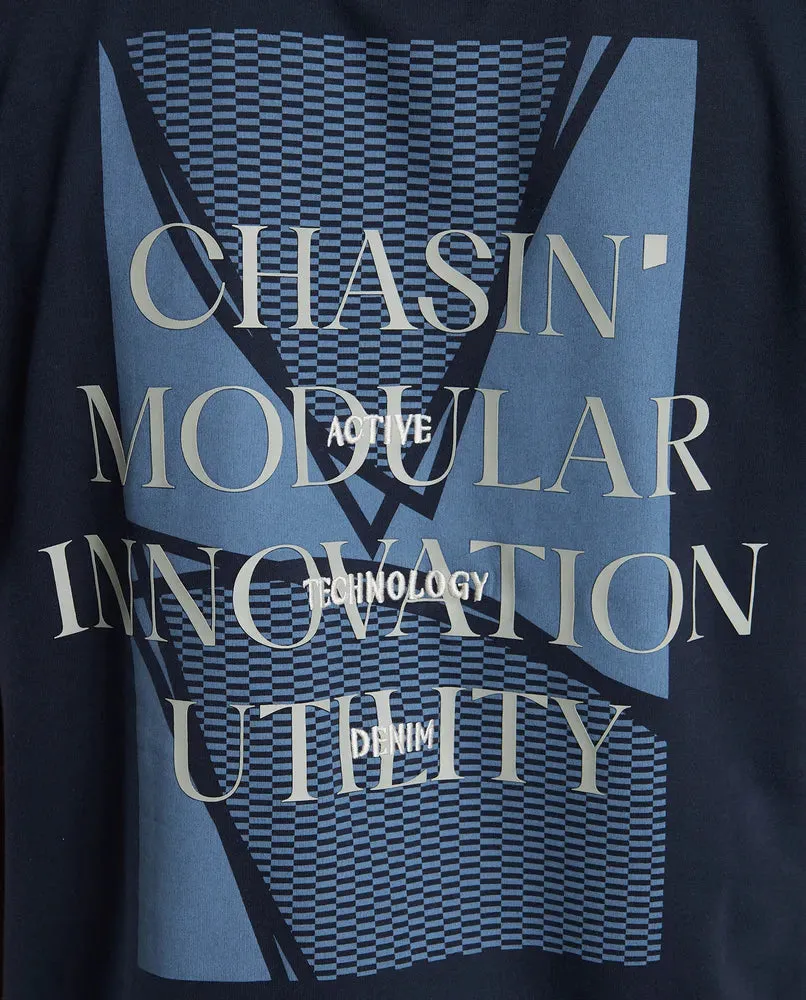 CHASIN | Ember Loose fit T-Shirt | E60 NAVY