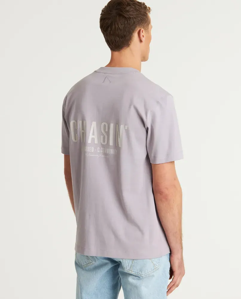 CHASIN | Mayor Loose fit T-Shirt | E65 PURPLE